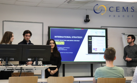 CEMS Students Delivered Presentations for Companies as Part of Their Growth Strategy and International Strategy Courses