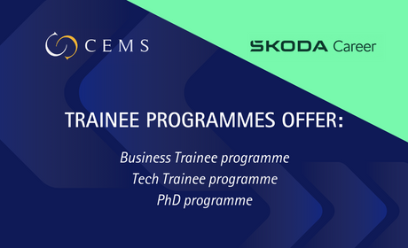 Our Corporate Partner ŠKODA AUTO a.s. Now Offers Trainee Programmes & PhD Programmes