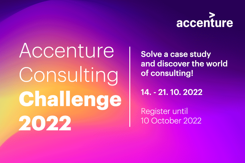Accenture Consulting Challenge Registrations Open. Apply by October 10, 2022!