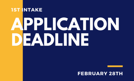 1st Intake Application Deadline on February 28, 2021