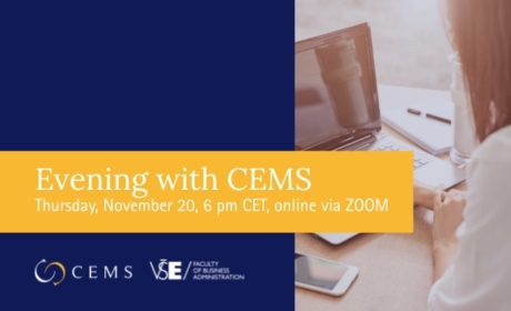 Evening with CEMS: Join Us for Online Informative Event for Applicants /Nov 20th, 6pm/