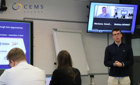 CEMS Students Delivered Presentations for Companies as Part of Their Growth Strategy and International Strategy Courses