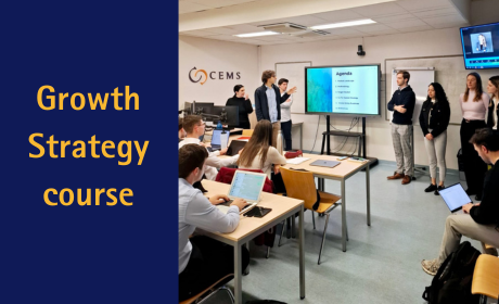 Finding new markets and expansion opportunities for real companies. What projects did the students undertake during the Growth Strategy course?