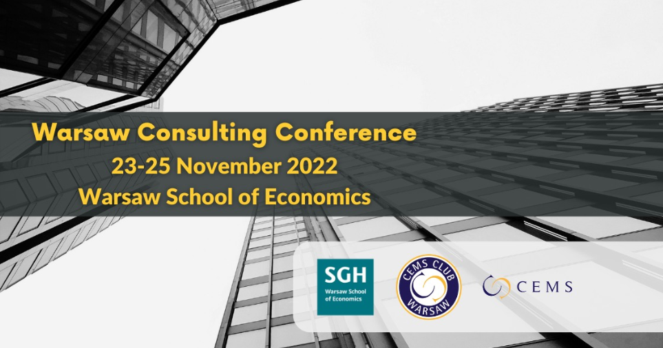 Warsaw Consulting Conference 2022 /Nov 23-25/ Register by Oct 15!