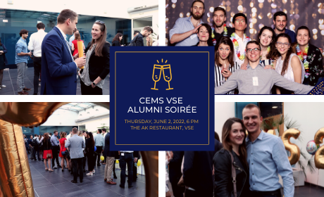 Reminder: Register for CEMS VSE Alumni Soriée /June 2, 2022/